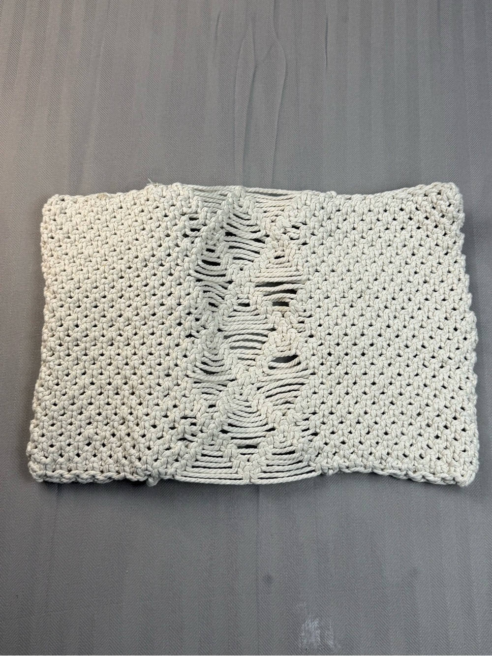 Handmade Ivory Crochet Bible Book Cover Boho